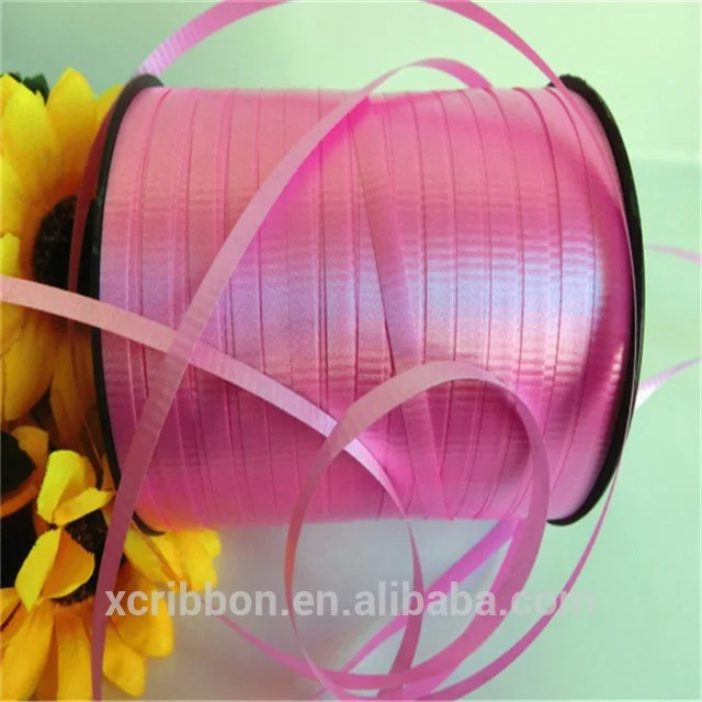 embossed plastic curling balloon ribbon