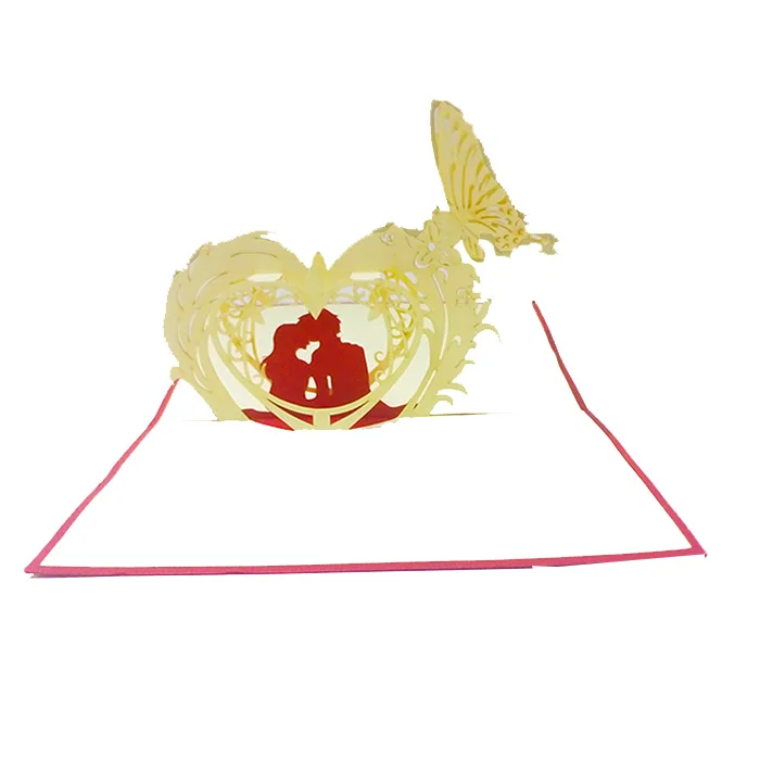 Nice design valentine pop up card template