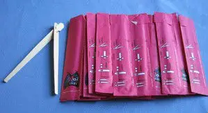 Creative Tableware Natural Disposable Fastfood Chopsticks for Fast Food Shop