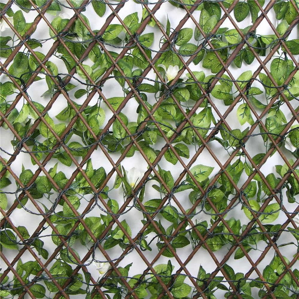 2019 New arrive willow artificial expandable trellis hedges for screening outdoor walls