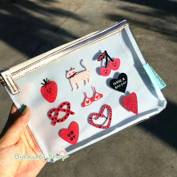 Promotion PVC printing pencil cosmetic pouch purse