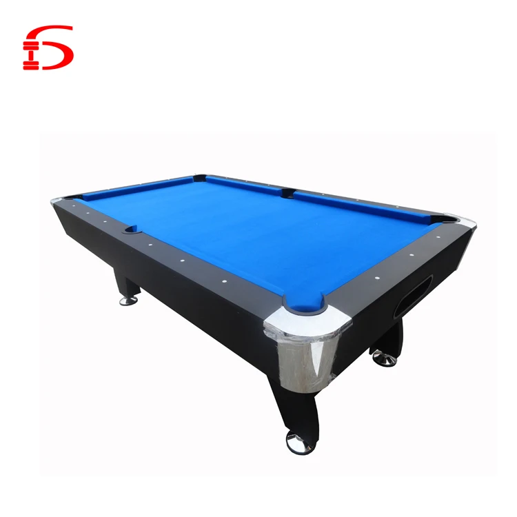 Blue colth Classic  Family Table Sport Game for Boys Girls 8ft wooden pool table
