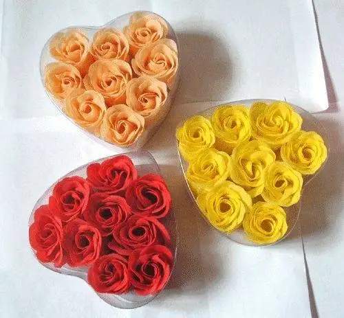 Bath rose chip soap with gift package