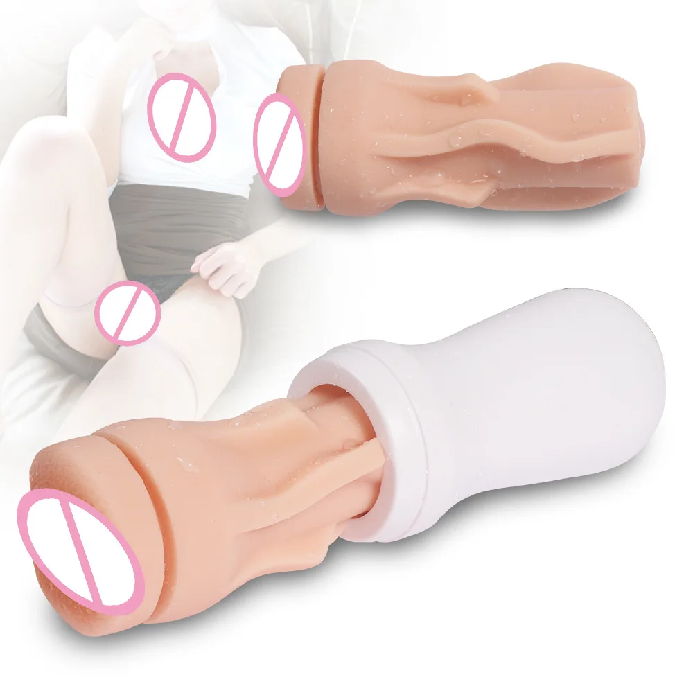 Adult Male Sex Products Of Artificial Vagina Fake Pussy Sex Toys For Male Masturbating Cup Rubber Pussy For Men