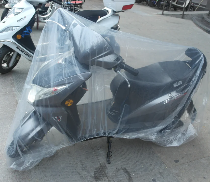 Motorcycle Clear Plastic Temporary Universal Disposable Cover Rain Dust LARGE