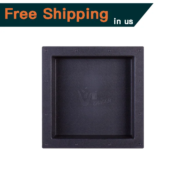 17X17 inch  Uni-Green Waterproof Square Recessed Shower Shelf Plastic Niche For Bathroom for the United States