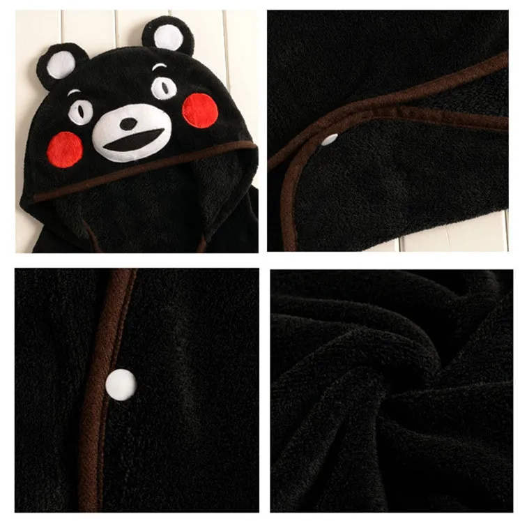 
Kawaii Totoro Shawl Cloak/Lazy Cos Blanket/Cartoon Anime Coral Velvet Plush Cape Blanket 