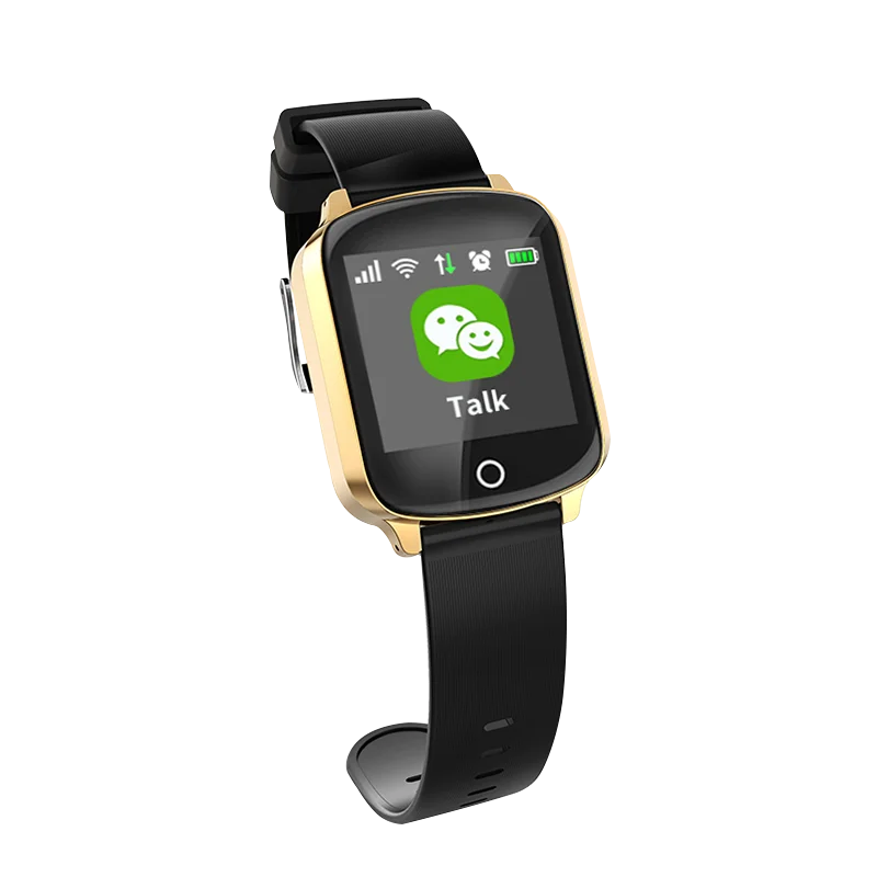 D200 IP68 Waterproof old man Smart Watch GPS+LBS+Wifi Location Track Anti-lost Smartwatch Heart Rate Monitor fall-down alarm