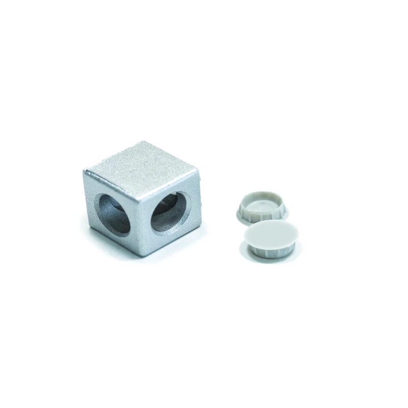 Aluminum Profile Accessory Alu Color 2 Way Cubic Corner Joint Connector
