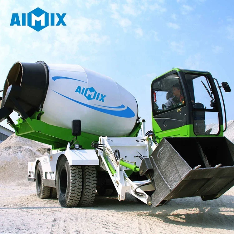Aimix China zheng zhou OEM 6.5 cub torque converter Used self loading concrete mixer truck 12520kg weight