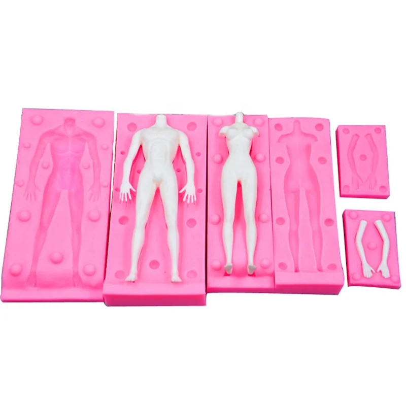 Hot Sale Male Body Shape Cake Decorating Tools Baking Mold Fondant Silicone Mold