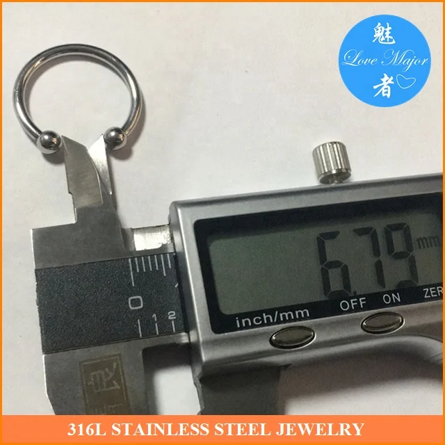 High Quality Shine Polished Fashion Fit Band Wire Ring With Ball Bead Stainless Steel Jewelry