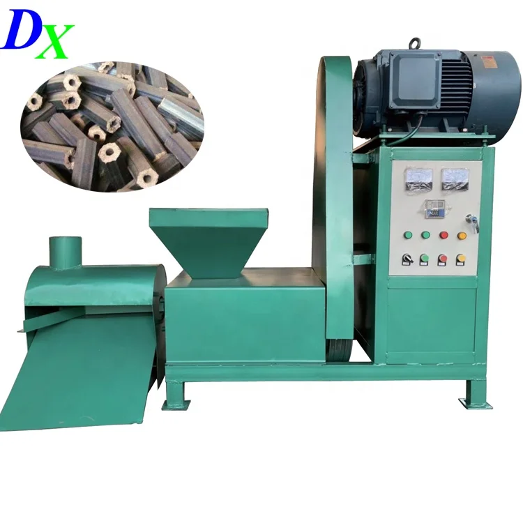 wood rice husk sawdust pini kay briket press machine