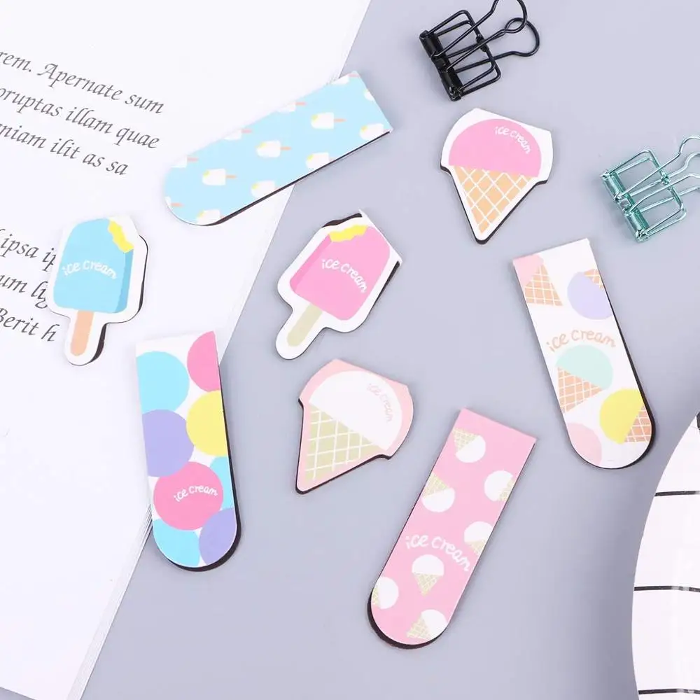 High quality the summer theme print magnet bookmarks