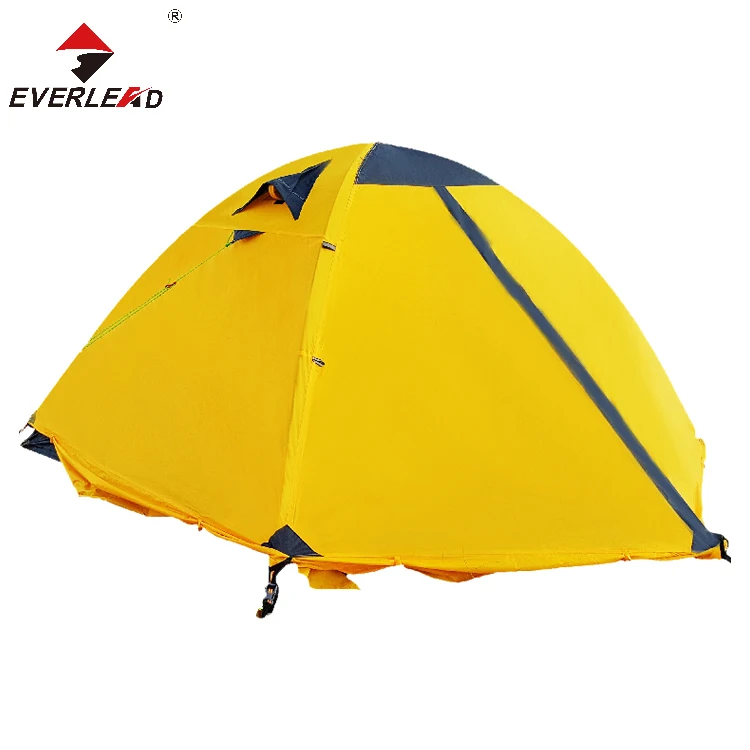 Inflatable Sunproof Fiberglass Pole Portable Yellow Easy Folding Tourist Travel Lightweight Camping Tent