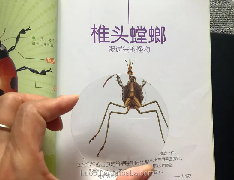 Plastic magnifying glass diameter 75mm biconvex optical lens