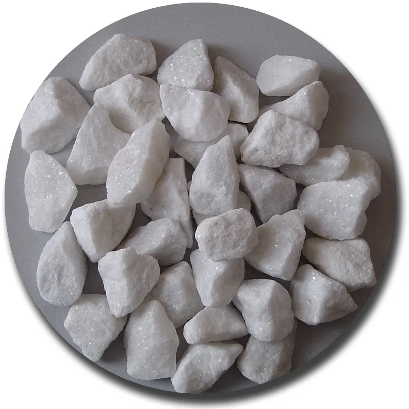 Colored crushed marble aggregate stone gravel