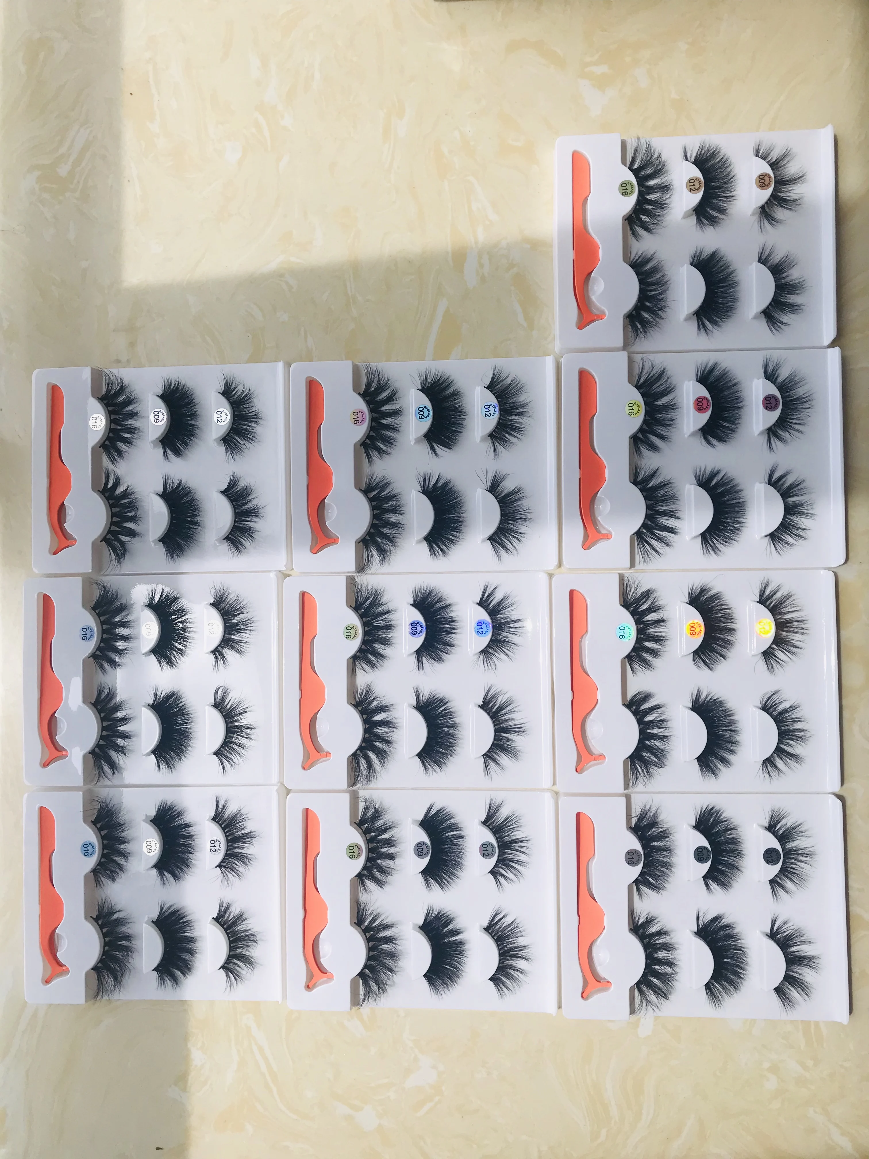 
qdnicetime Lashes Black Cotton Stalk False Eyelashes Terrier and Fur Material customized 3d mink lashes 