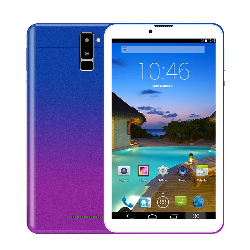 
7 inch 1024*600 Tablet PC MT6582 Quad Core Android 4.4 Dual 3G Phone Tablets With Wifi GPS 