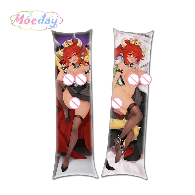 Наволочка Koopa-hime Super Mario Bowsette (принцесса Bowser) Dakimakura обнимающая