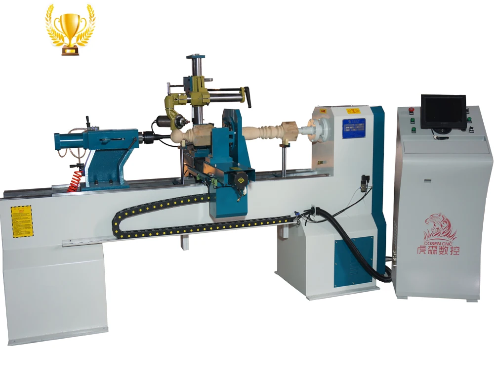 cosencnc factory direct sale Parallel Turner High Precision Horizontal Lathe Machine for various wood rotary products
