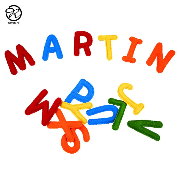 Felt Alphabet Letters A to Z Assorted Colors Fabric ABCs for DIY Craft Kids Toys Christmas Birthday Party Decoration