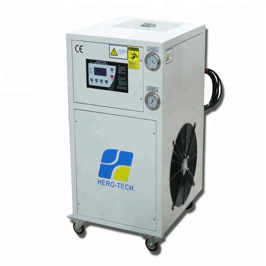 0.5hp 2kw Portable Mini Chiller for Laboratory or MRI Cooling Tank with Copper Coil Finned Coil+low Noise Axil Fan 2 Years R470C