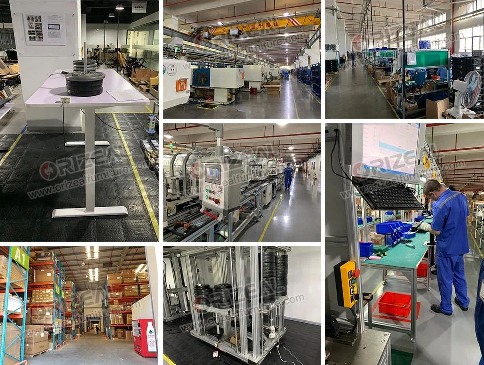 Office 120 Corner Sit Stand Height Adjustable Table With 3 Legs