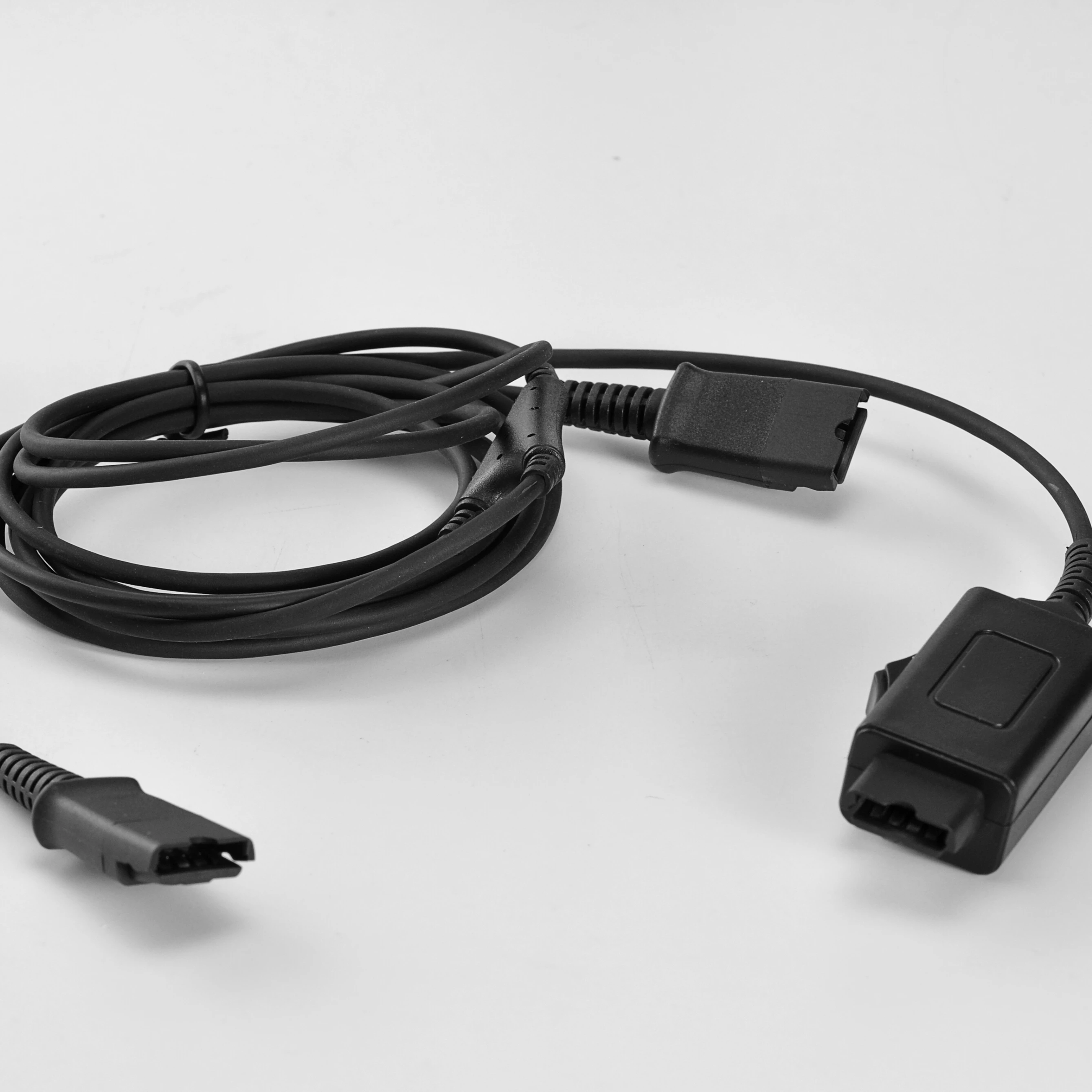 Supervisory Splitter Y-Cord Y training QD adapter cable for Plantronics or Jabra with mute switch