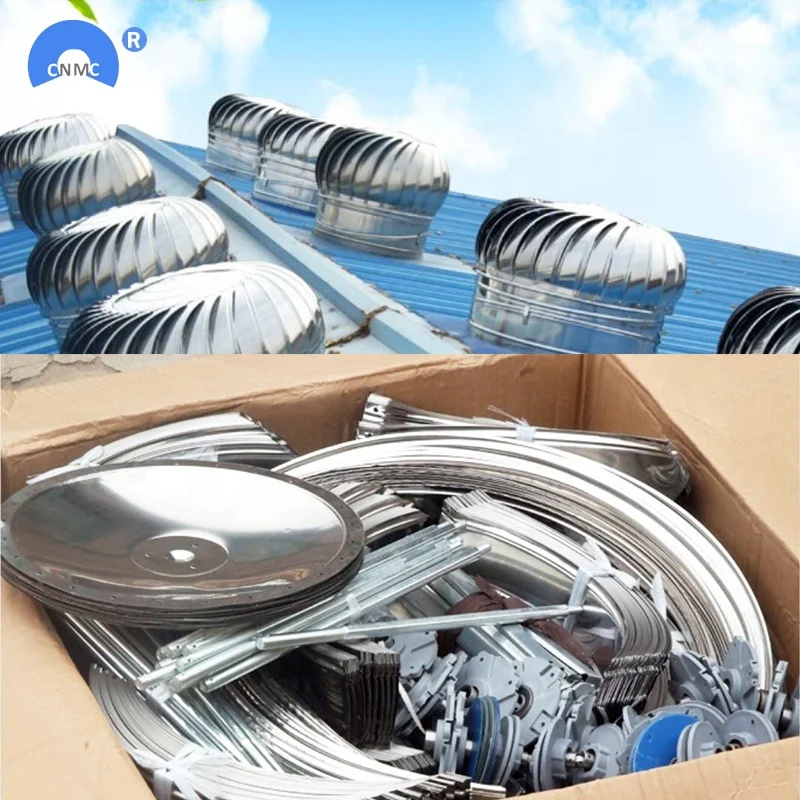1200mm industrial no power roof top turbine ventilation exhaust fan