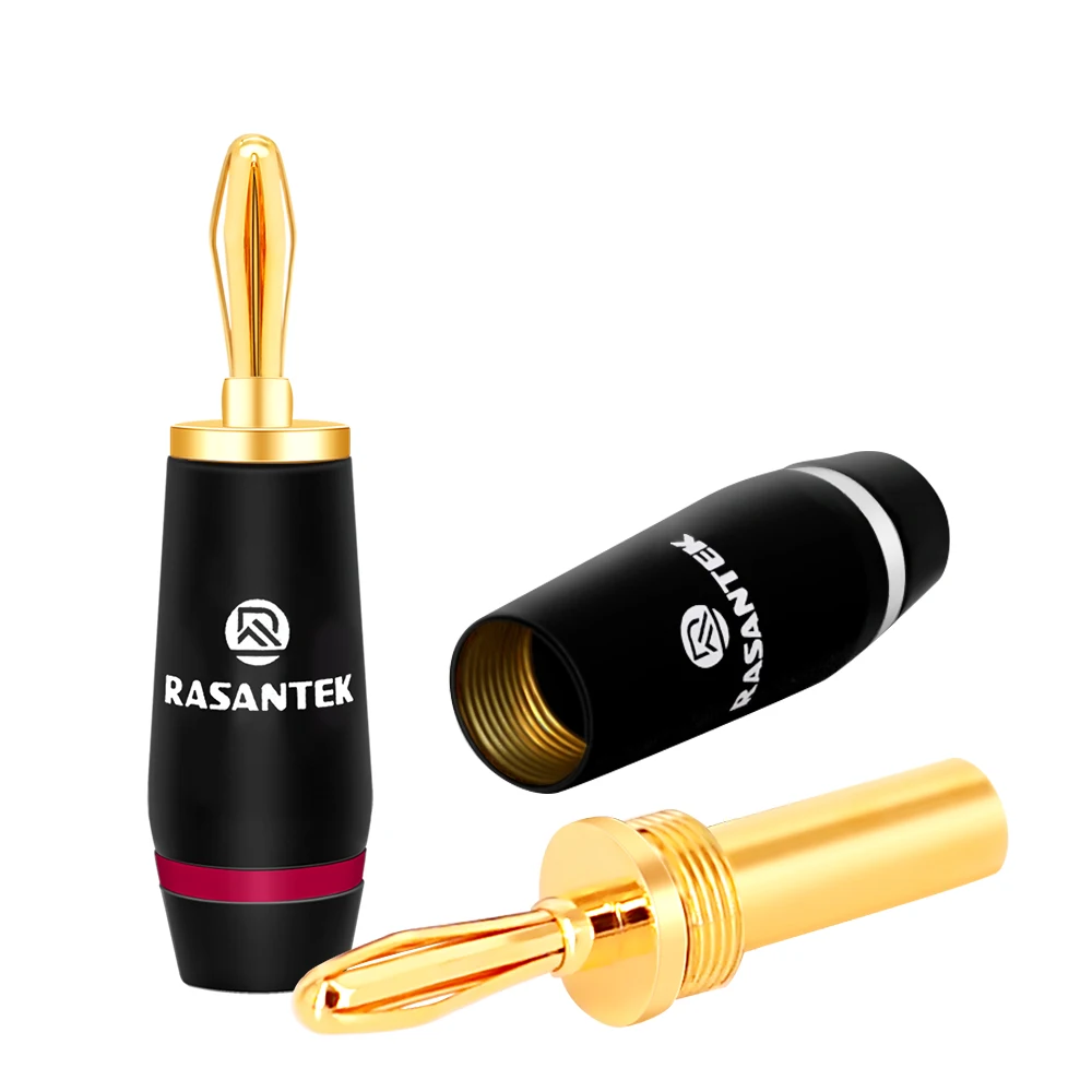 RASANTEK BB65 Высокое качество Банановый штекер для динамика провода разъем водонепроницаемый