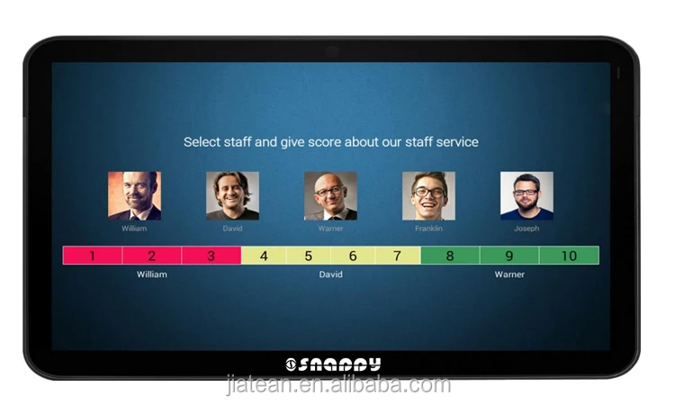  10-дюймовый сенсорный экран ресторан в службу поддержки клиентов обследования Обследование удовлетворенности планшетный ПК с системой андроида со встроенной обратную связь для управления