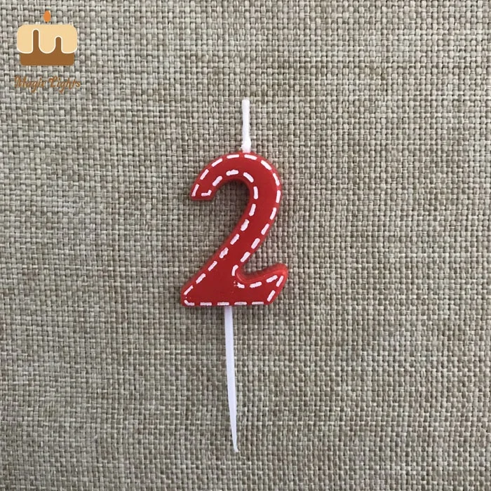 0 to 9 Amazing Decorative Small Number Cake Candles On A Stick