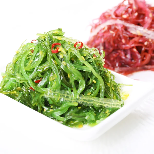 Seaweed Laver Fresh Hiyashi Wakame Japanese Wakame Salad Ready to Eat Sushi Food Customized Sesame Oil from CN;LIA Colorant 4 Cm