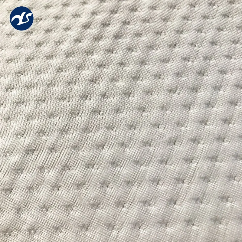 Bed covers mattress protector polyester jacquard knitting fabric