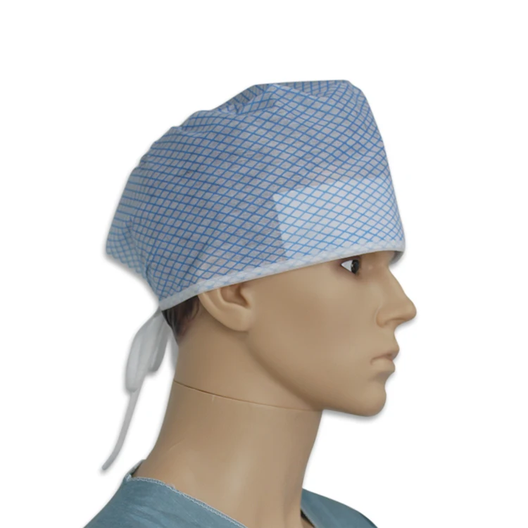 box-packed disposable surgical head cover spunlace surgeon cap