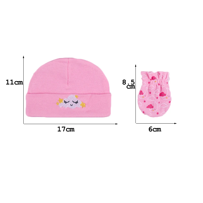7pcs/lots 100%  cotton  baby cap set
