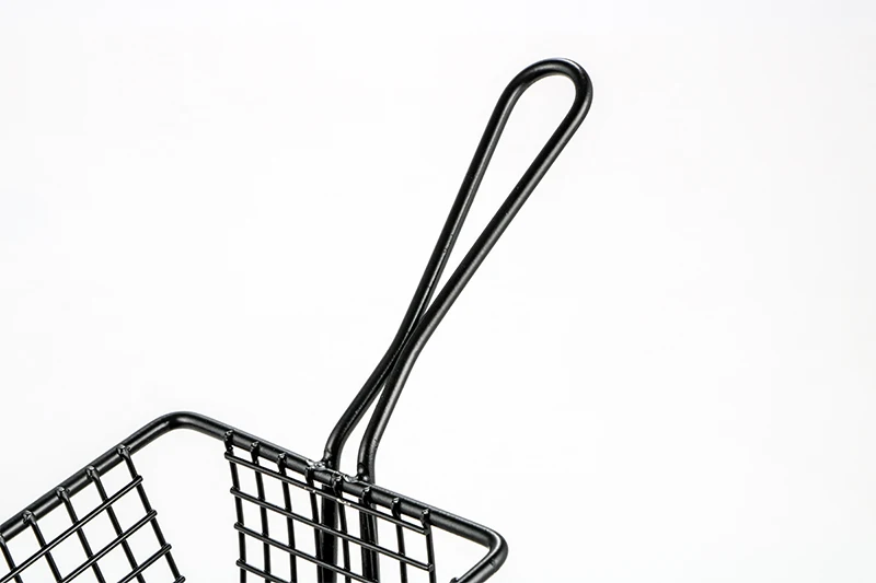 Professional restaurant fryer basket hot selling deep stainless steel basket strainer with handle