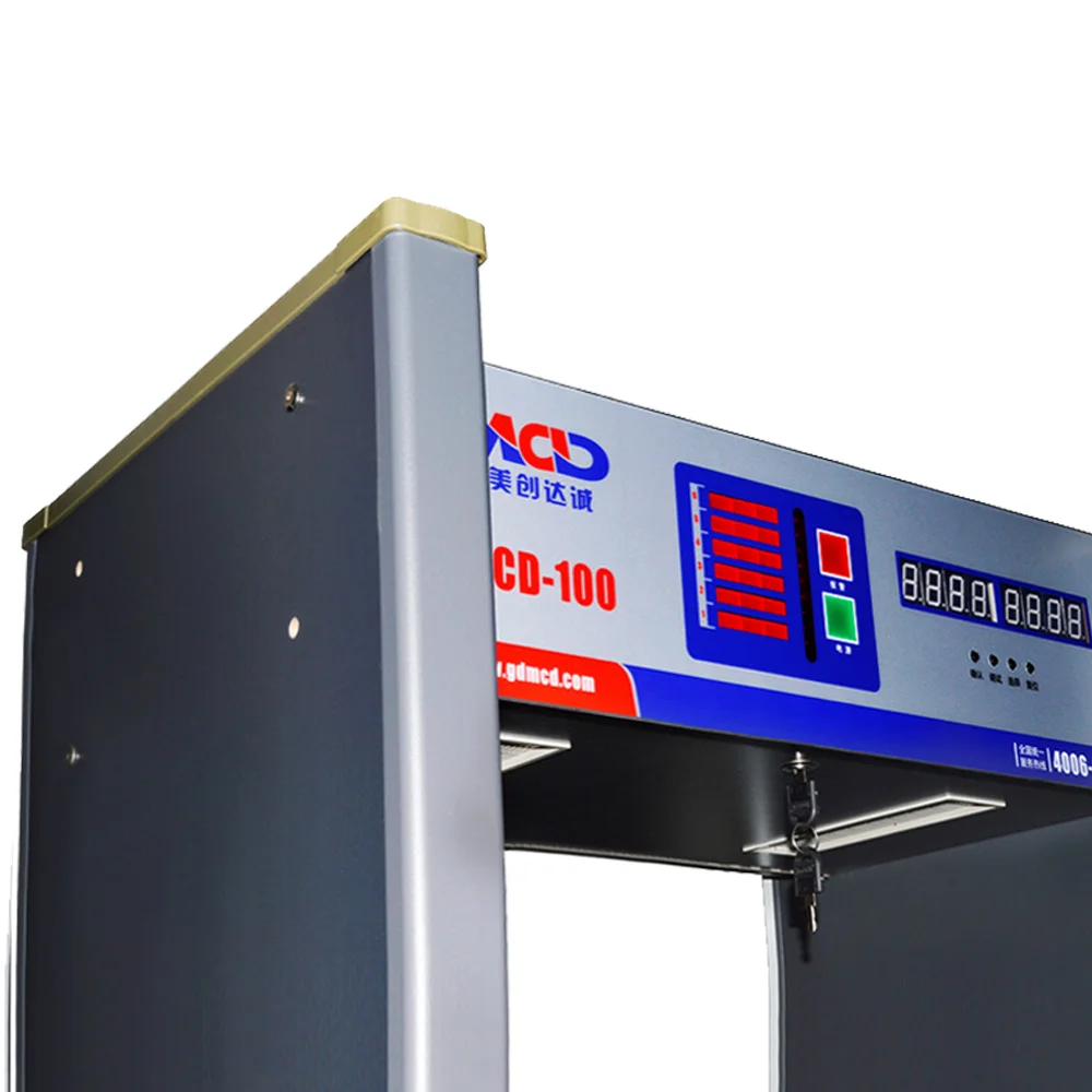 Metal detection security scanner door