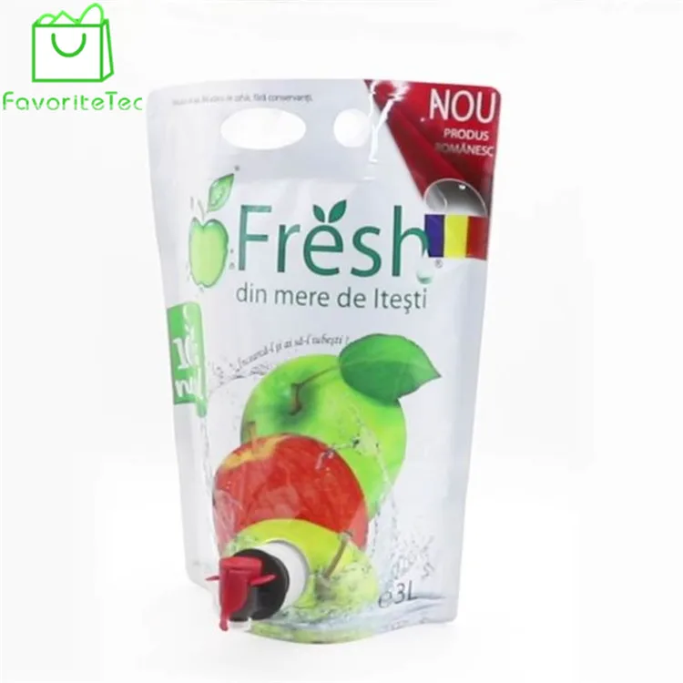 Eco friendly 3l bag in box wine juice empty bag in box