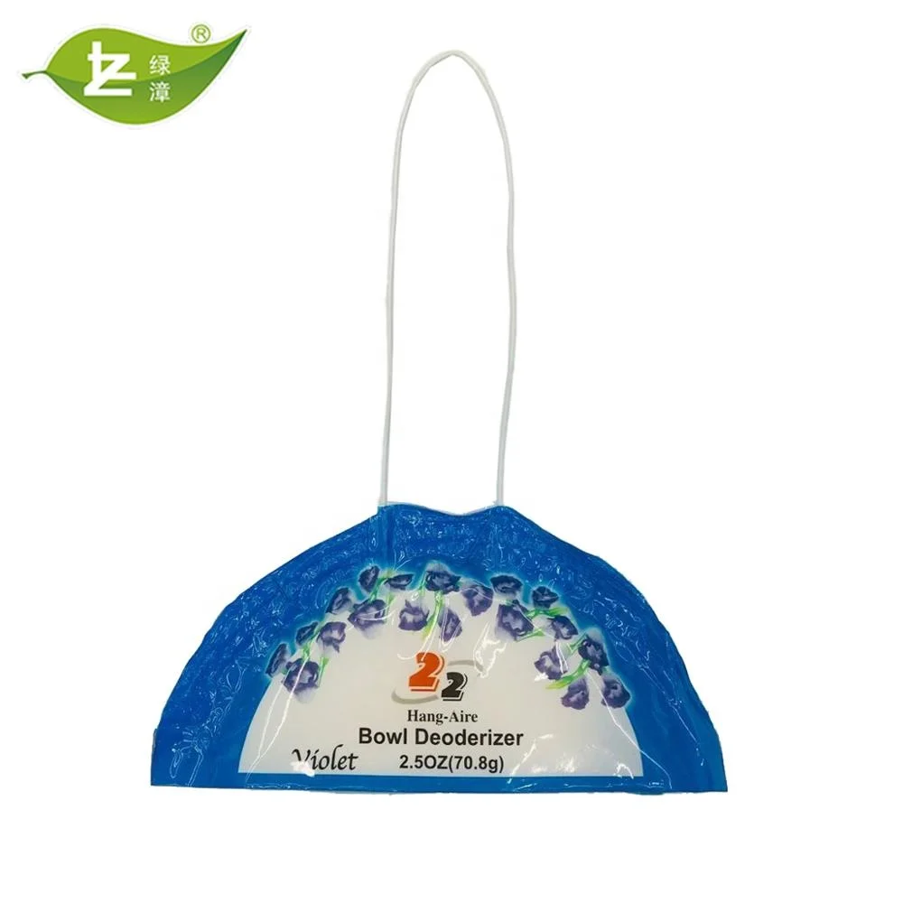 Manufacturer low price and high quality  2.5 oz hanger toilet deodorant block  with air freshener