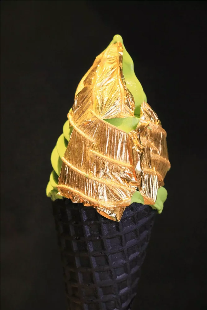 
100% genuine gold 24k edible gold leaf foil sheet food decoration 