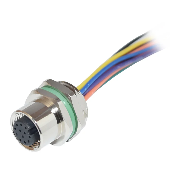 Hot sell m12 connector female 5 pin circular socket a coding 4