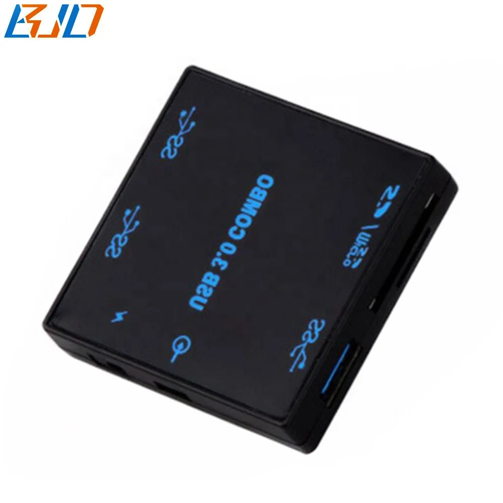 Typ-c USB 3,1 концентратор кард-ридер 3 * USB 3,0 комбо разъем адаптера с Тип C и USB кабель питания