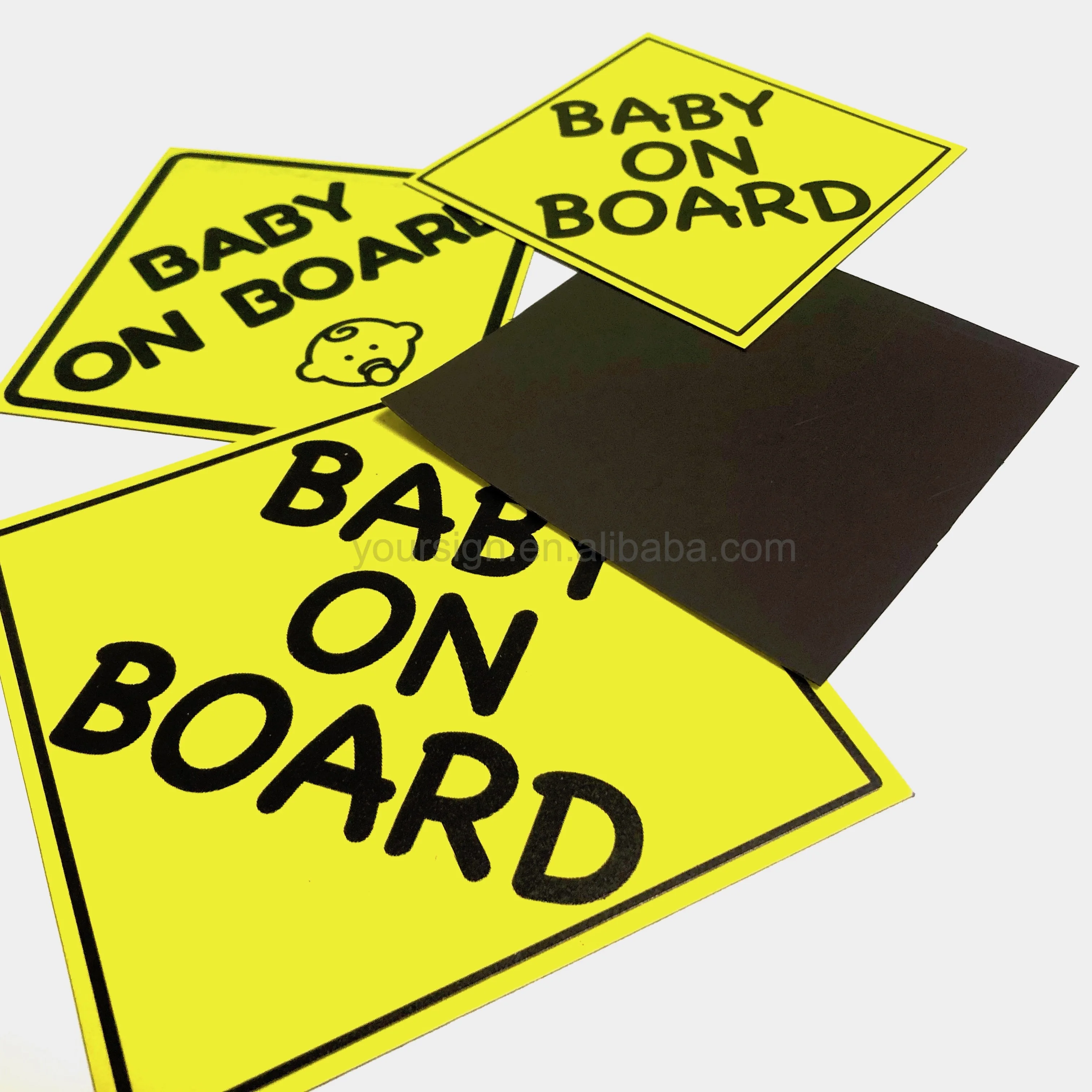 magnet cars baby on board sign magnetic sticker