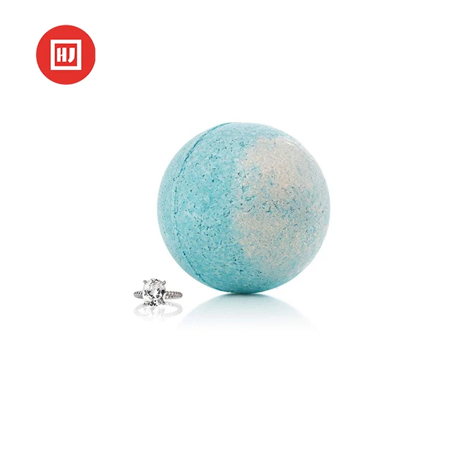 Hot sale beautiful jewelry ring bath bombs with essential oil for her