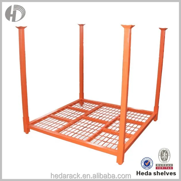 Тяжелый Штабелируемый металлический поддон оптовая продажа грузовик стеллажи для хранения шин