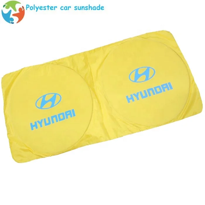 Sun protection 150x70cm car window sunshade logo printing front windshield sunshade