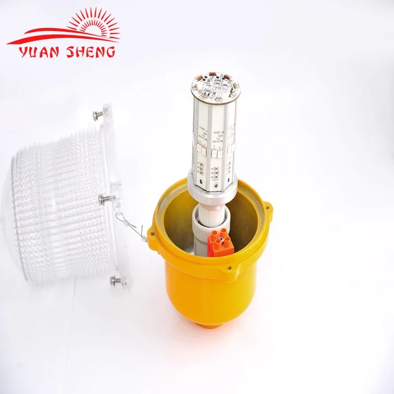 
Red LED Based Low Intensity aviation obstruction light for GSM , telecom tower, mast, post and pole 