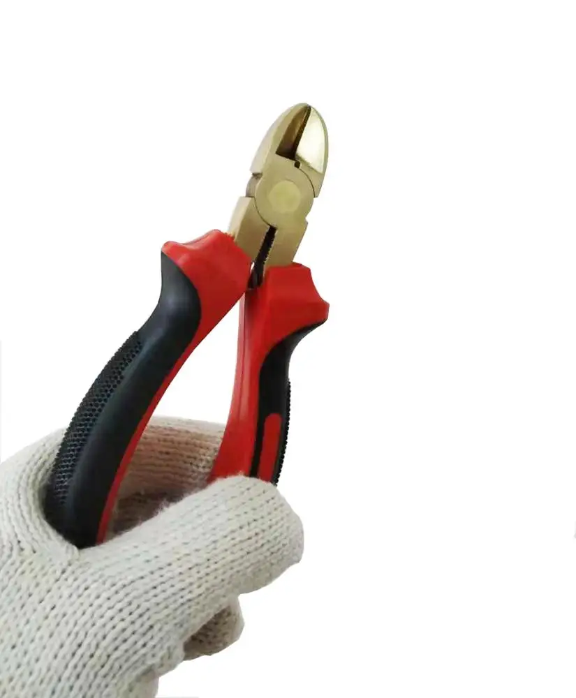 Non sparking safety diagonal cutting pliers